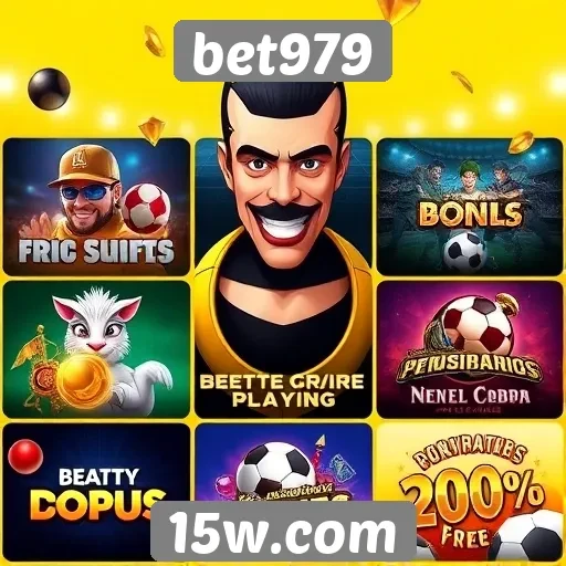 Variedade de jogos disponíveis na plataforma bet979